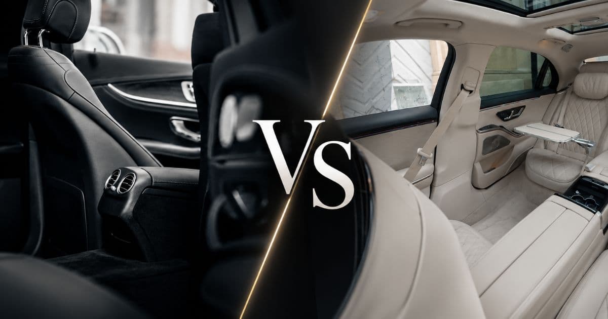 Mercedes E-Class and S-Class chauffeur vehicles for Stockholm business travel